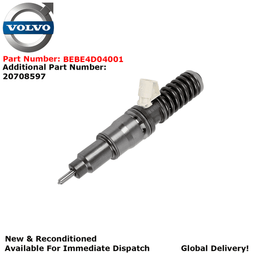 VOLVO FM NEW AND RECONDITIONED DELPHI DIESEL INJECTOR - BEBE4D04001